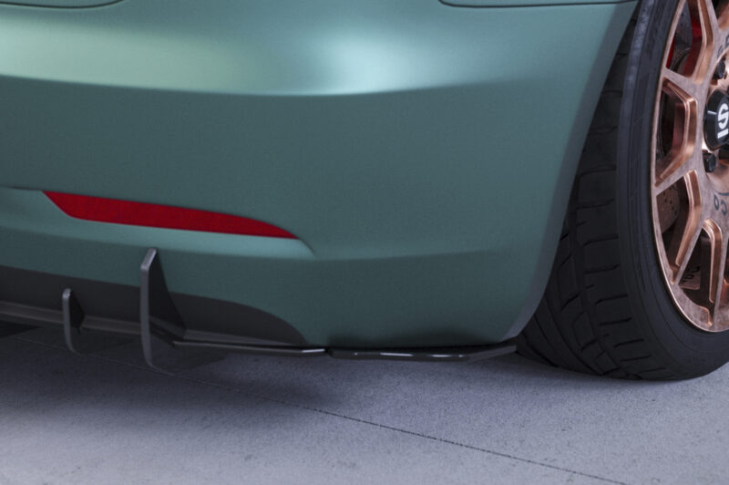 Difusor trasero CSR Automotive para Tesla Model 3 HA413-L Sin logotipo CSR 1