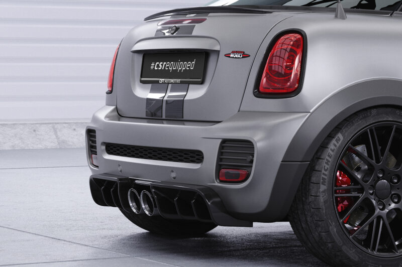 Difusor trasero CSR Automotive  para Mini R58/R59 JCW HA417-S Negro Mate 3