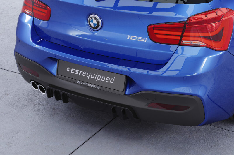 Difusor trasero CSR Automotive  para BMW Serie 1 F20/F21 M paquete HA432-S Negro Mate 2