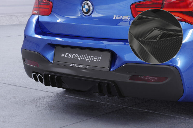 Difusor trasero CSR Automotive  para BMW Serie 1 F20/F21 M paquete HA432-C Carbon Look 1
