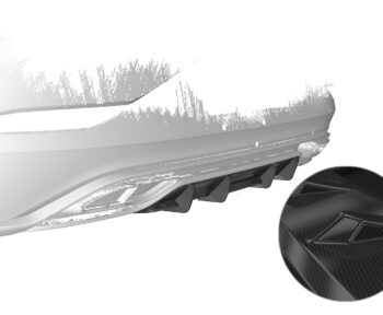Difusor trasero CSR Automotive  para VW Polo 6 2G (Tipo AW) R-Line HA440-C Carbon Look 1