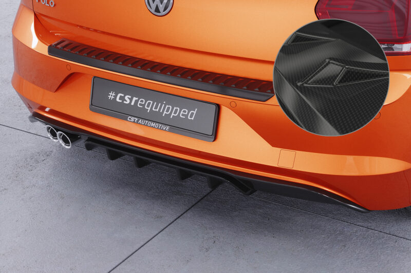 Difusor trasero CSR Automotive  para VW Polo 6 2G (Tipo AW) GTI HA442-C Carbon Look 1