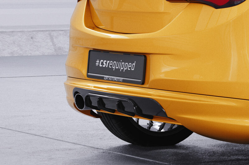 Difusor trasero CSR Automotive  para Opel Corsa E GSI HA446-S Negro Mate 3
