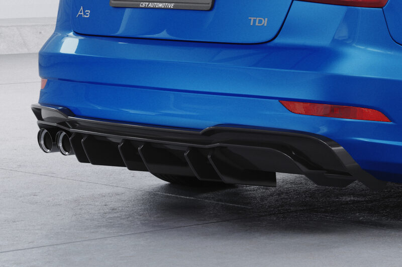 Difusor trasero CSR Automotive  para Audi A3 8V S-Line Limo/Cabrio HA448-S Negro Mate 3