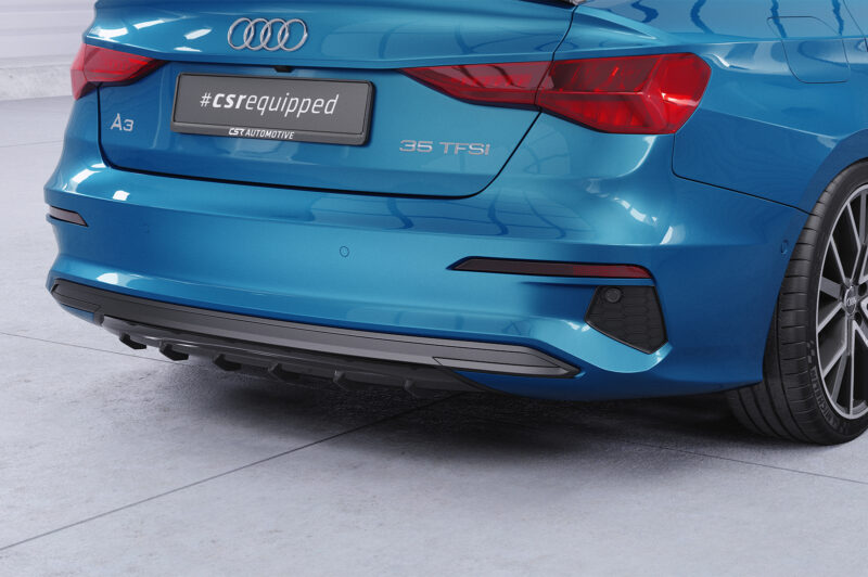 Difusor trasero CSR Automotive  para Audi A3 8Y HA449-S Negro Mate 2