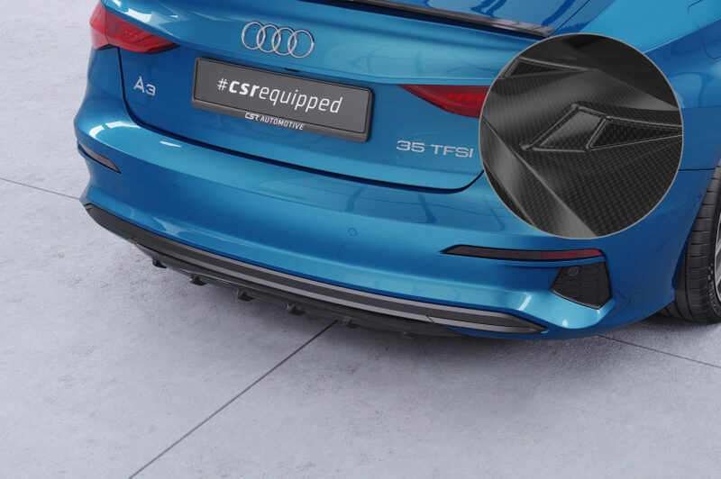 Difusor trasero CSR Automotive  para Audi A3 8Y HA449-C Carbon Look 1