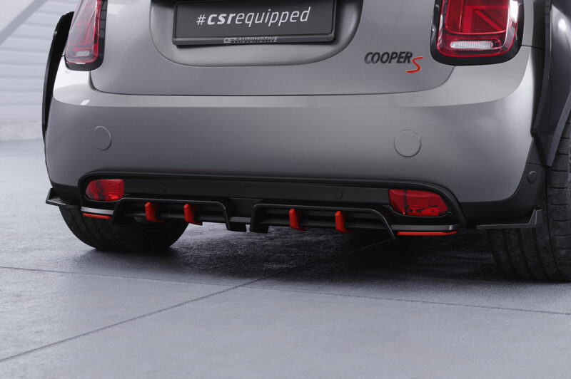 Difusor trasero CSR Automotive  para Mini F56 Cooper SE HA463-S Negro Mate 2