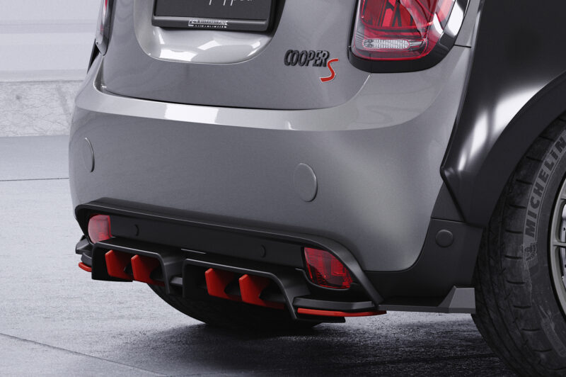 Difusor trasero CSR Automotive  para Mini F56 Cooper SE HA463-S Negro Mate 3