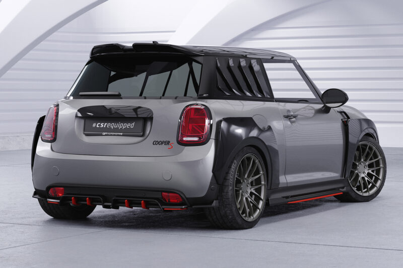 Difusor trasero CSR Automotive  para Mini F56 Cooper SE HA463-S Negro Mate 4