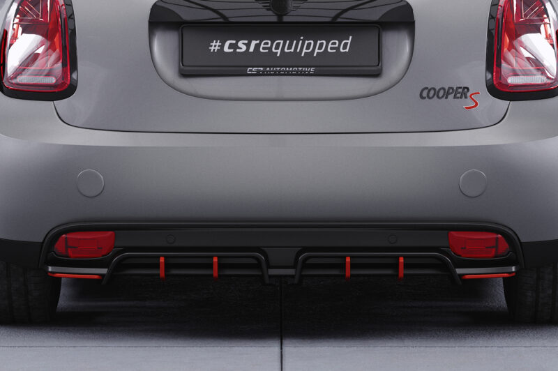 Difusor trasero CSR Automotive  para Mini F56 Cooper SE HA463-S Negro Mate 5