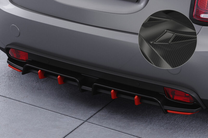 Difusor trasero CSR Automotive  para Mini F56 Cooper SE HA463-C Carbon Look 1