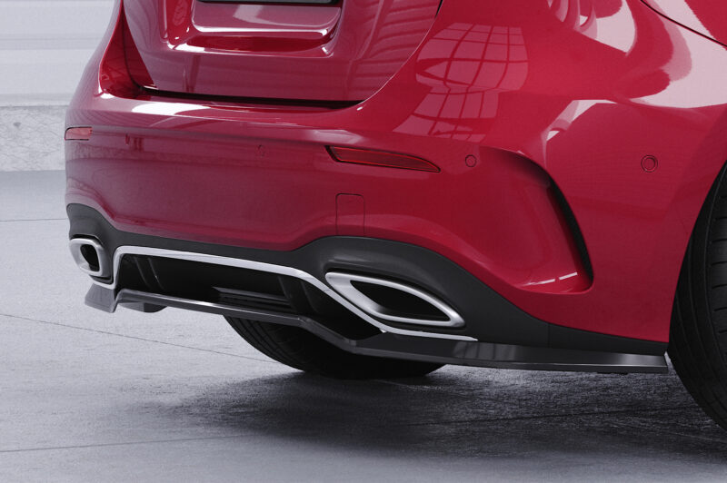 Difusor trasero CSR Automotive  para Mercedes-Benz Clase A (W177) AMG-Line HA483-S Negro Mate 3
