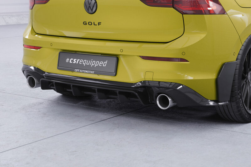 Difusor trasero CSR Automotive  para VW Golf 8 GTI HA484-S Negro Mate 2
