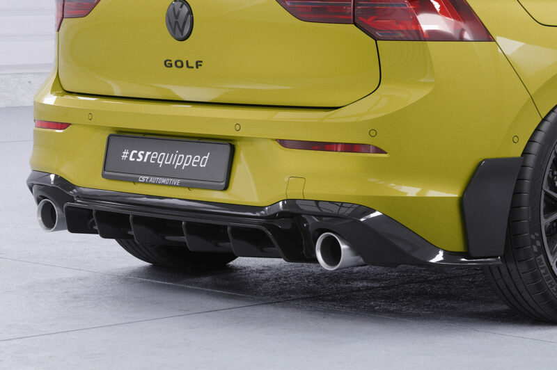 Difusor trasero CSR Automotive  para VW Golf 8 GTI HA484-S Negro Mate 3