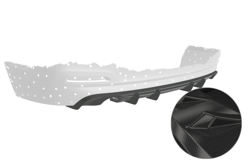 Difusor trasero CSR Automotive  para BMW Serie 3 F30 Berlina HA485-C Carbon Look 1