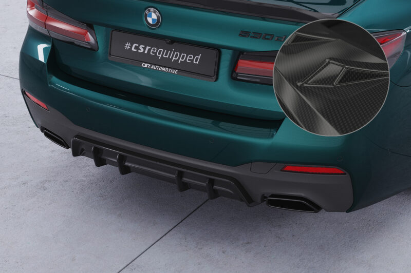 Difusor trasero CSR Automotive  para BMW Serie 5 G30/G31 M paquete HA486-C Carbon Look 1