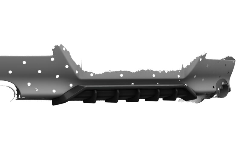 Difusor trasero CSR Automotive  para BMW Serie 6 E63/E64 Coupé y Cabrio HA487-S Negro Mate 2
