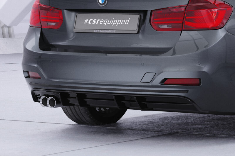 Difusor trasero CSR Automotive  para BMW Serie 3 F30/F31 Limo/Touring HA491-S Negro Mate 3