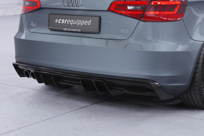 Difusor trasero CSR Automotive  para Audi A3 8V HA493-S Negro Mate 2
