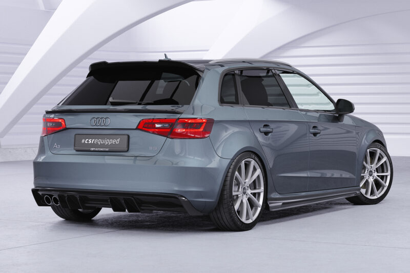 Difusor trasero CSR Automotive  para Audi A3 8V HA493-S Negro Mate 4