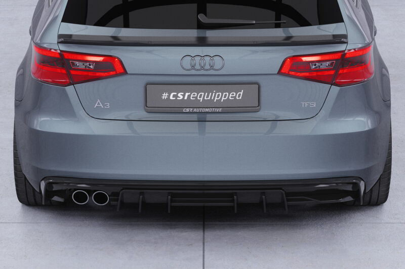 Difusor trasero CSR Automotive  para Audi A3 8V HA493-S Negro Mate 5