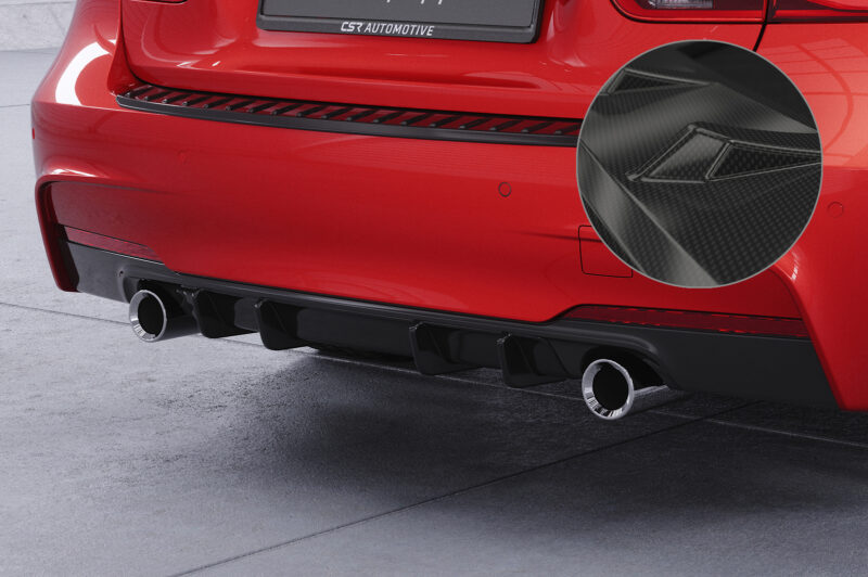 Difusor trasero CSR Automotive  para BMW Serie 3 F30 M paquete HA494-C Carbon Look 1