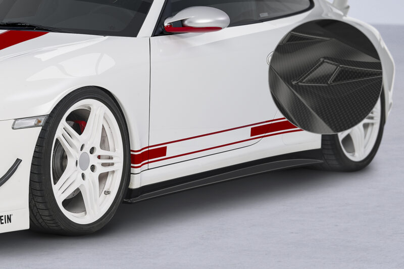 Faldones laterales para Porsche 911/997 SS441-C Carbon look 1
