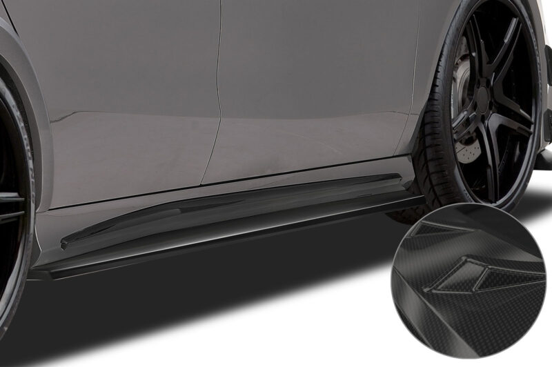 Faldones laterales para Mercedes-Benz CLA C117 X117 SS448-C Carbon look 1