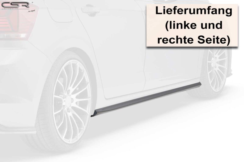 Faldones laterales para VW Polo VI 2G GTI / R-Line SS452  5