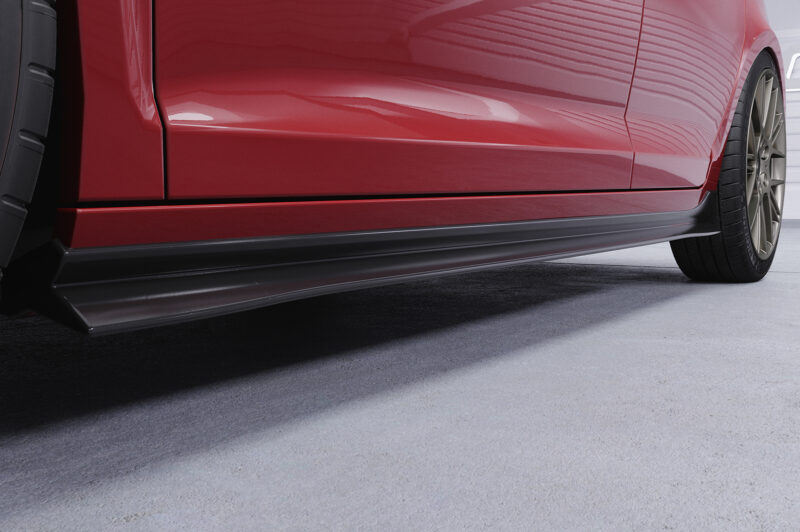 Faldones laterales para VW Golf 6 SS460-S Negro mate 2