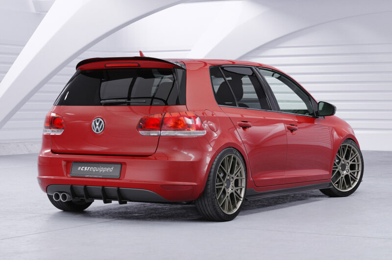 Faldones laterales para VW Golf 6 SS460-S Negro mate 6