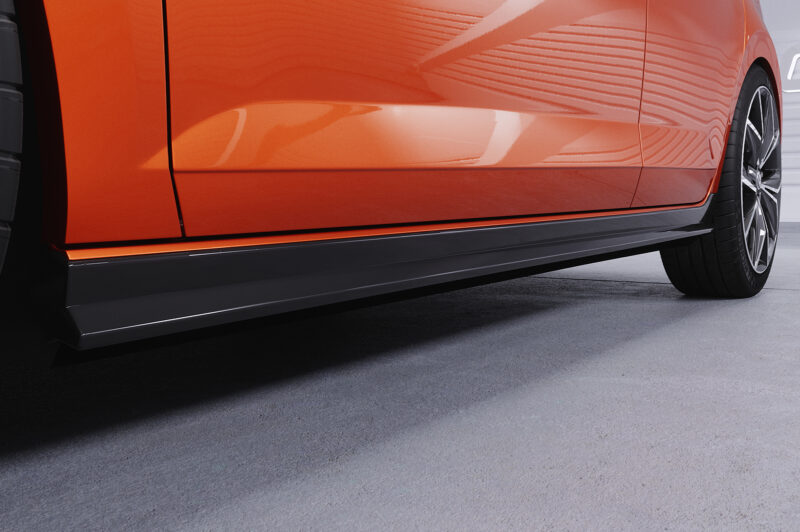 Faldones laterales para VW Polo VI 2G tipo AW SS462-S Negro mate 2
