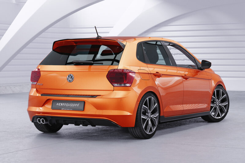 Faldones laterales para VW Polo VI 2G tipo AW SS462-S Negro mate 6
