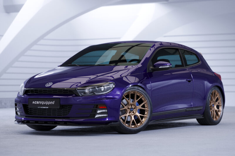 Faldones laterales para VW Scirocco III Tipo 13 SS465-S Negro mate 2