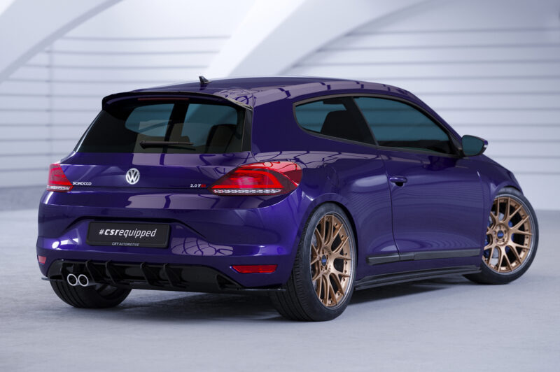Faldones laterales para VW Scirocco III Tipo 13 SS465-S Negro mate 3