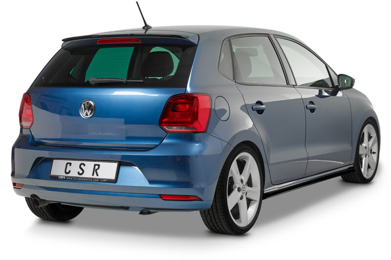 Faldones laterales para VW Polo V Tipo 6R / 6C SS466-S Negro mate 3