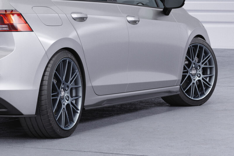 Faldones laterales para VW Golf 8 (tipo CD) SS467-S Negro mate 5