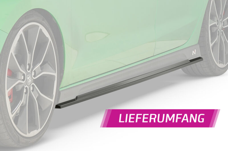 Faldones laterales para Hyundai I30 N (PD) SS473-S Negro mate 5