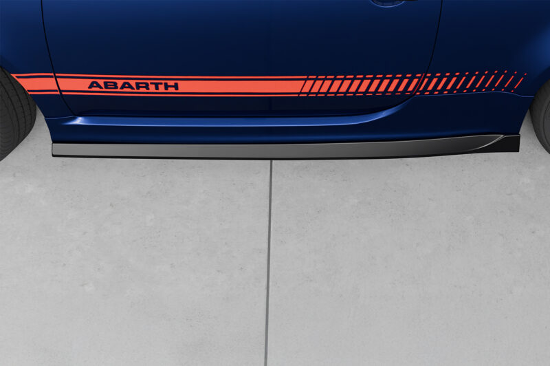 Faldones laterales para Fiat Abarth 595 SS475-S Negro mate 5
