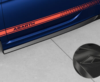 Faldones laterales para Fiat Abarth 595 SS475-C Carbon look 1