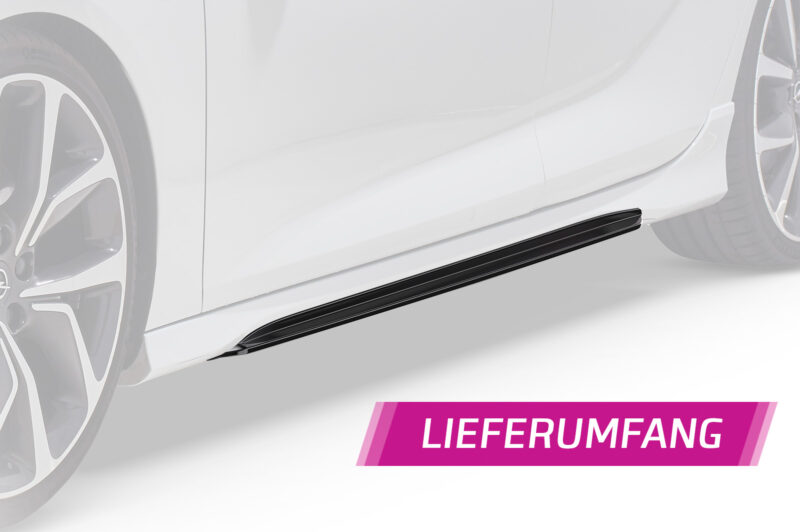 Faldones laterales para Opel Insignia B GSI / GS Line Plus SS477-S Negro mate 5