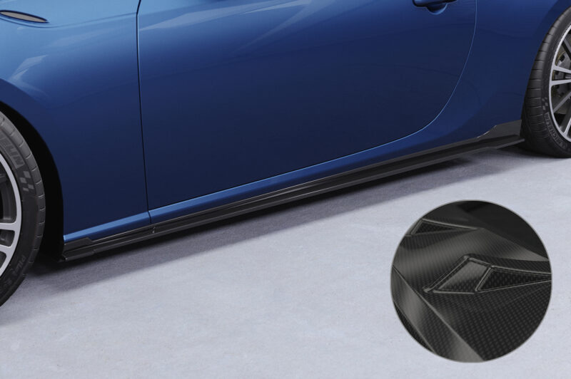 Faldones laterales para Toyota GT86 (ZN6) SS482-C Carbon look 1