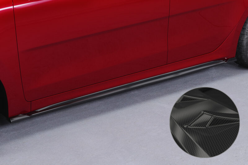 Faldones laterales para Kia Rio (YB) SS485-C Carbon look 1