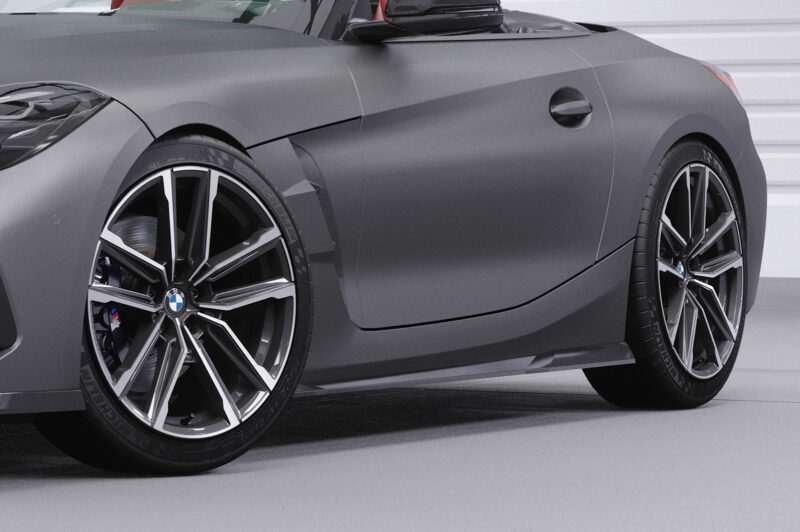 Faldones laterales para BMW Z4 (G29) paquete M / M40i SS486-S Negro mate 3