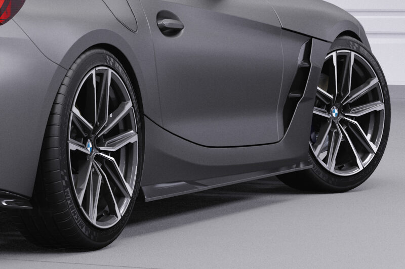 Faldones laterales para BMW Z4 (G29) paquete M / M40i SS486-S Negro mate 5