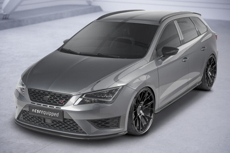 Faldones laterales para Seat Leon 3 (Typ 5F) Cupra/FR SS488-S Negro mate 2