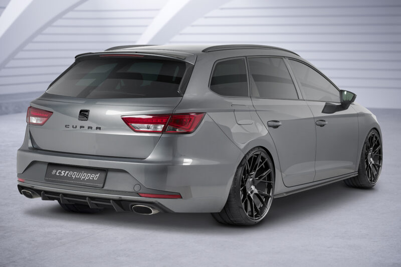 Faldones laterales para Seat Leon 3 (Typ 5F) Cupra/FR SS488-S Negro mate 6