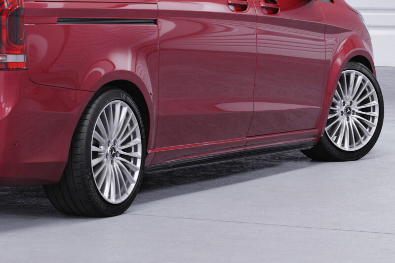 Faldones laterales para Mercedes-Benz Clase V 447 AMG-Line SS491-S Negro mate 5
