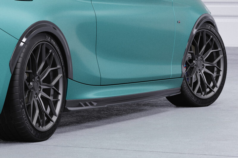 Faldones laterales para BMW Serie 2 F22/F23 SS492-S Negro mate 5