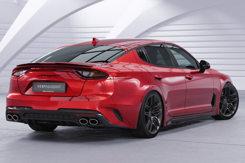 Faldones laterales para Kia Stinger GT SS509-S Negro mate 6
